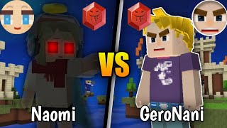 Naomi BG Vs GeroNani BG Mobile Vs PC Blockman Go Bedwars [upl. by Dag126]