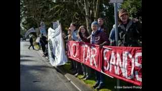 News coverage of KXL protest in Kirkland WA [upl. by Ruggiero]