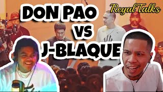 REYALTALKS REACTION  JBlaque vs Don Pao  PSP RAP BATTLE [upl. by Lezirg189]