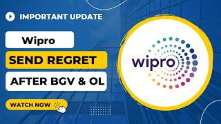 Wipro Send Rejection Mail After BGV  Wipro Onboarding Update  After Offer Letter Got Regret [upl. by Attenweiler623]