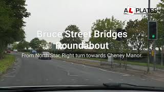 Bruce Street Bridges Roundabout Swindon North Star Right Turn towards Chesney Manor [upl. by Murrah]