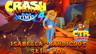 Crash Bandicoot 4 Its About Time Isabella Bandicoot Nitro Squad Skin Mod [upl. by Anthe]