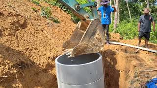 installing the septic system3 [upl. by Bocock]