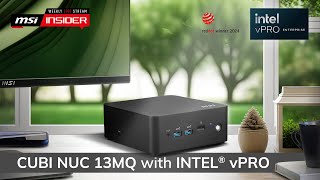 Cubi NUC 13MQ with Intel vPRO [upl. by Garner415]