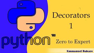 01 Python function Decorator  Part 1 [upl. by Akinor730]