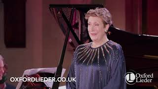 Sarah Connolly amp Julius Drake at the Oxford Lieder Festival 2021 [upl. by Eclud]