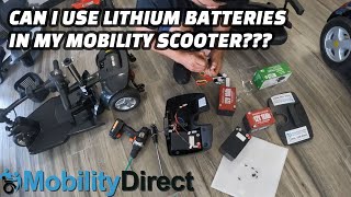 🔋Can You Put Lithium Batteries in a Mobility Scooter Part 1 [upl. by Elolcin]