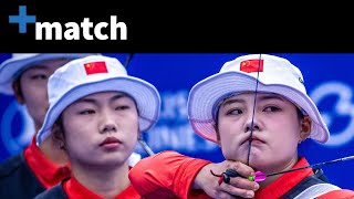 Korea v China women team  Match  Shanghai 2024 Archery World Cup [upl. by Patin]