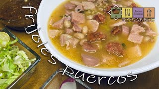 COCINA FACIL  FRIJOLES PUERCOS frijoles 5minutos cerdo [upl. by Blinnie]