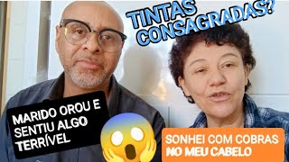 SONHEI COM COBRAS NO MEU CABELO MARIDO OROU E SENTIU ALGO TERRÍVEL 😱 [upl. by Gnahc]