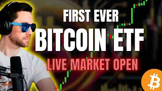 SPICY BITCOIN amp CRYPTO PUMP Market Open First BTC ETF Trading Day [upl. by Bethezel]