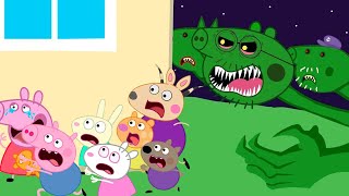 Zombie Apocalypse Oh No Peppa Run Now Zombie In Pool  Peppa Pig Funny Animation [upl. by Emlen]