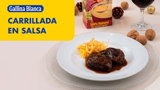 Carrillada en salsa Deliciosa receta fácil y rápida ¡Pruébala 🐷🍷  Recetas Gallina Blanca [upl. by Maxa288]