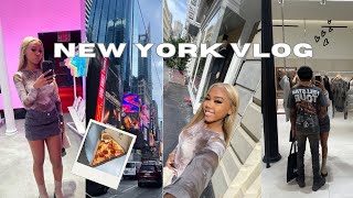 VLOG Birthday trip in NYC Times Square summit one shopping dinner amp more [upl. by Pacheco]