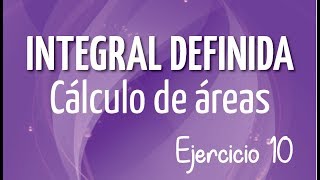 Integral definida  Cálculo de áreas Ej 10 [upl. by Azerila]