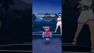 Umbreon vs Porygon2 in pokemongo subscribe like pokemon 100iv [upl. by Yelrahc515]