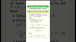 Stokes Theorems maths math engineeringmatematics mathsengineering exam [upl. by Alida]