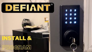 Is this cheap digital deadbolt worth the money❓  Defiant electronic touchpad deadbolt [upl. by Ahseyn258]