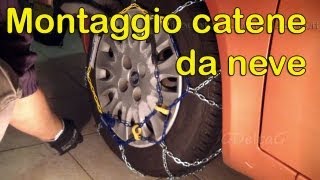 Come montare catene da neve how to mount snow chains sub [upl. by Madora451]