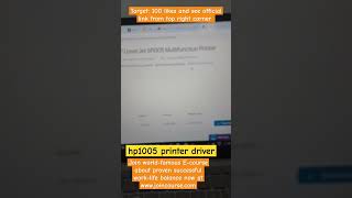 HP1005 Printer Driver Official Link [upl. by Regan]