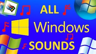 ALL MICROSOFT WINDOWS SOUNDS WINDOWS 110 [upl. by Tonjes620]