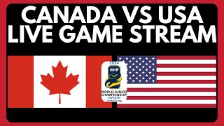 🔴 Canada vs USA World Juniors LIVE  IIHF World Juniors 2024 Pre Tournament Hockey Game Live Stream [upl. by Troth]