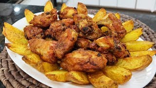 FRANGO COM BATATAS NA AIR FRYER I SUPER CROCANTE [upl. by Elahcim]