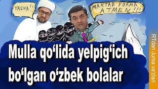 Mulla qo‘lida yelpig‘ich bo‘lgan o‘zbek bolalar – RTdan vaz [upl. by Tsirc]