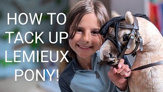 How To Tack Up Mini LeMieux Pony [upl. by Mariken333]