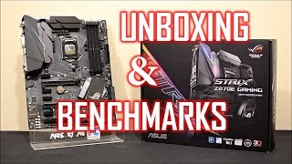 ASUS STRIX Z270E GAMING unboxing benchmarks i56600k vs i57600k EN [upl. by Vallery]