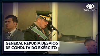 General repudia desvios de conduta do Exército  Jornal da Band [upl. by Cherish]