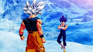 Goku vs Vegeta New All Transformations Fight in Dragon Ball Z Kakarot Mod Battles [upl. by Ellebana]