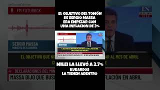 SERGIO TOMÓN MASSA QUERÍA UNA INFLACION DE 3 UXP MSSA CFK LLA VLLC milei2027 [upl. by Elena]