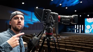 My DREAM FollowCamera Setup for Churches Blackmagic Studio 6k with Canon CineServo [upl. by Amatruda]