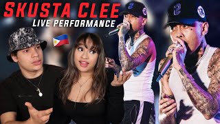 Latinos react to Filipino Rap LIVE  Skusta Clee LIVE for the first time  Dutdutan 23 Tatto Expo [upl. by Ienttirb]