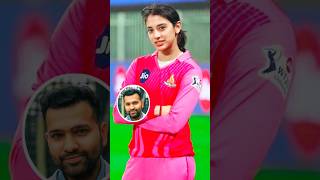 Smriti mandhana ne bataya kaun hai handsome captain viralshots rohitsharma [upl. by Annais]