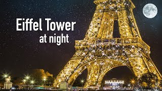 EIFFEL TOWER AT NIGHT Paris France Eiffel Tower sparkling amp twinkling at night in Paris [upl. by Yadnus]