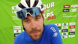 Thibaut Pinot  Interview au départ  4e étape  Tour of the Alps 2022 [upl. by Alexine]