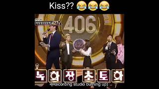 RM kiss 😂 meanwhile Jin 😂😂 [upl. by Cruickshank500]