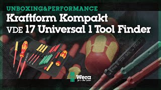 Wera  Kraftform Kompakt VDE 17 Universal 1 Tool Finder  Performance [upl. by Ayle686]