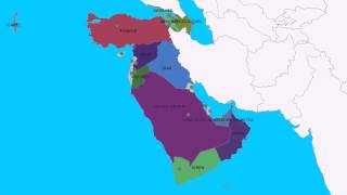 Topografie Landen en hoofdsteden van WestAzië [upl. by Ielerol]
