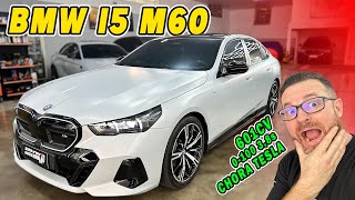 NOVO BMW I5 M60  Versão Tudo Que Dá Com 601CV e 0100 38s [upl. by Gilges424]