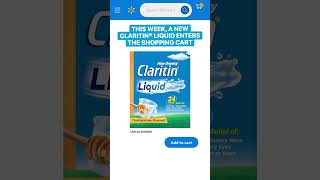 NEW Claritin® Liquid instant soothing liquid 🤯 Find it at Walmart [upl. by Thorncombe268]