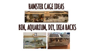 Bin Aquarium DIY IKEA hacks Hamster Cages  Cosmic Hamsters [upl. by Flynn]