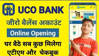 UCO Bank Open Account Online 2024  how to open zero balance account in uco bank online  uco bank [upl. by Stacia]