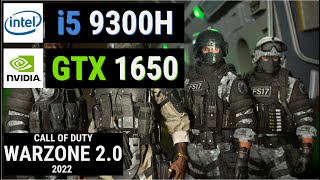 Core i5 9300H  GTX 1650  CALL OF DUTY WEARZONE 20 [upl. by Aranat]