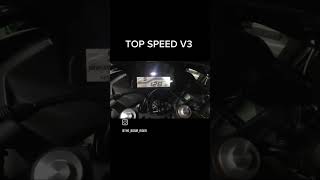 Top speed V3  R15 V3 matte black 🖤🖤🖤🖤🖤🖤 yamaha r15 abs … [upl. by Ecirahc]