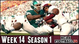 NCAA Football 14 Dynasty  Regular Season Finale  Week 14  16 Michigan State Season 1 [upl. by Neyr]