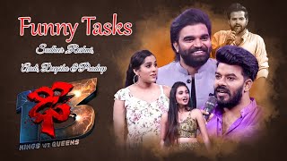 Sudheer Rashmi Hyper Aadi Deepika Pilli amp Pradeep  Funny Tasks Dhee 13  ETV Telugu [upl. by Anirpas]