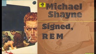 Michael Shayne 450903 Signed R E M Old Time Radio [upl. by Lanette]